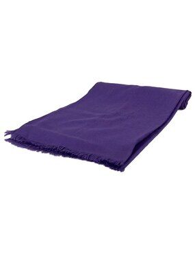 Gucci Shawl Purple GG Pattern Wool Silk Scarf